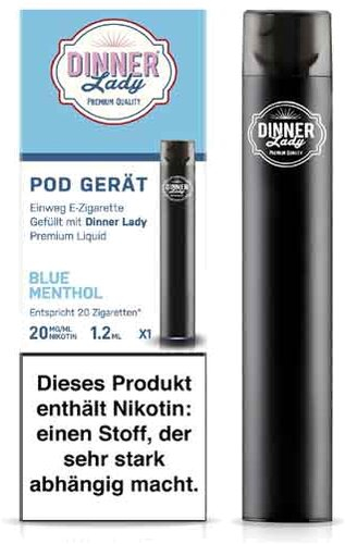 Dinner Lady Einweg E-Zigarette Blue Menthol Dinner Lady Einweg E-Zigarette Blue Menthol