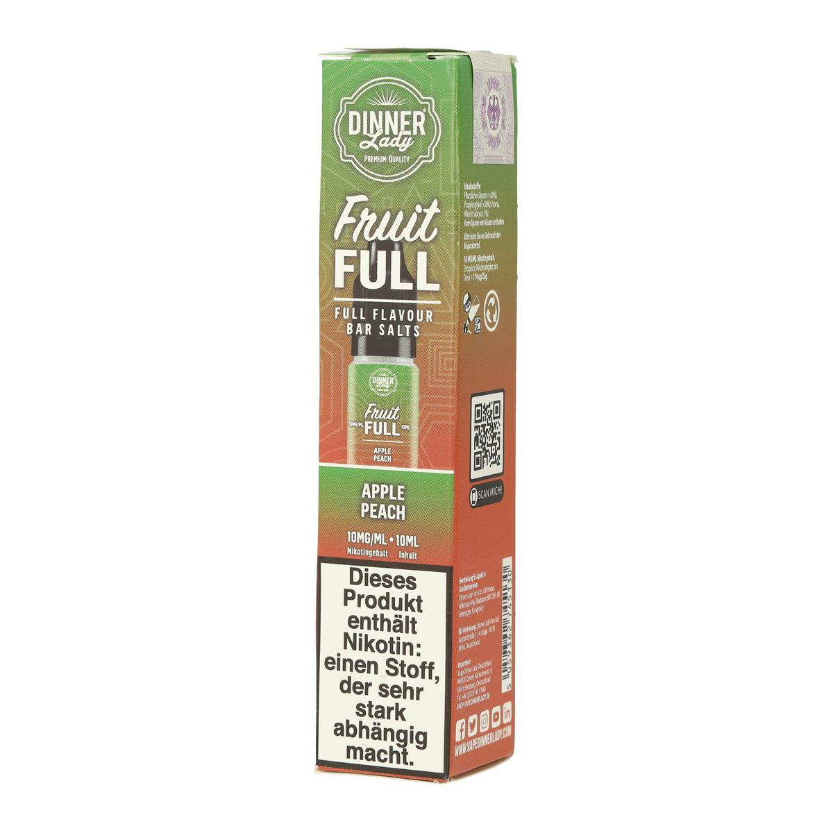 Dinner Lady Fruit Full Apple Peach 10mg 10ml Dinner Lady Fruit Full Apple Peach 10mg 10ml