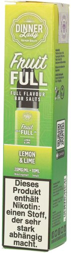 Dinner Lady Fruit Full Lemon & Lime 20mg 10ml