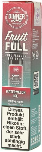 Dinner Lady Fruit Full Watermelon Ice 10mg 10ml