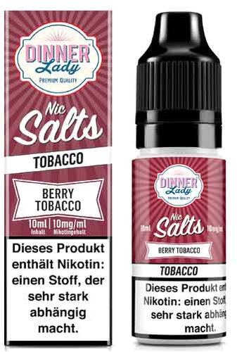 Dinner Lady Liquid Berry Tobacco Nic Salt 10ml 10mg