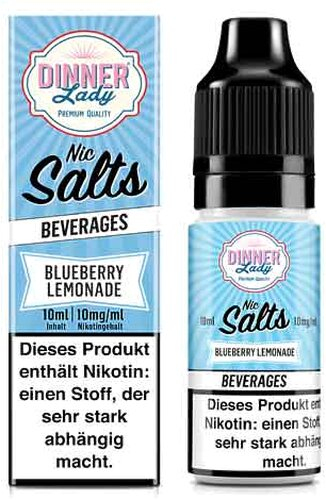 Dinner Lady Liquid Beverages Blueberry Lemonade Nic Salt 10ml 10mg