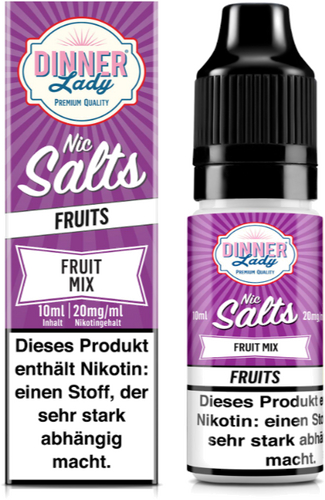 Dinner Lady Liquid Fruit Mix Nic Salt 10ml 20mg Dinner Lady Liquid Fruit Mix Nic Salt 10ml 20mg