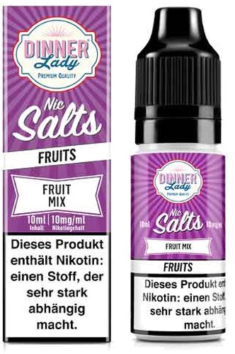 Dinner Lady Liquid Fruits Fruit Mix Nic Salt 10ml 10mg