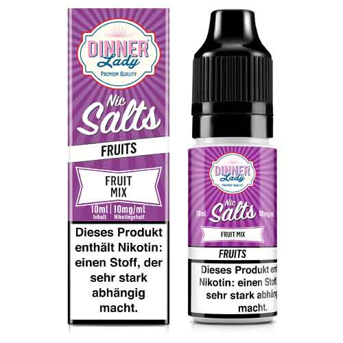 Dinner Lady Liquid Fruits Fruit Mix Nic Salt 10ml 10mg Dinner Lady Liquid Fruits Fruit Mix Nic Salt 10ml 10mg