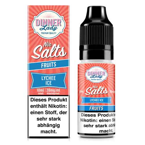 Dinner Lady Liquid Fruits Lychee Ice Nic Salts 10ml 20mg Dinner Lady Liquid Fruits Lychee Ice Nic Salts 10ml 20mg