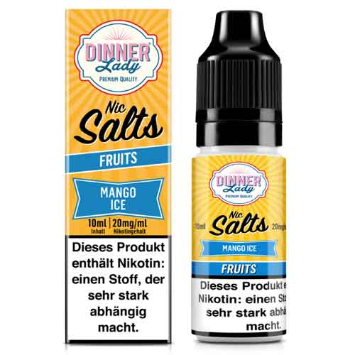 Dinner Lady Liquid Fruits Mango Ice Nic Salts 10ml 20mg Dinner Lady Liquid Fruits Mango Ice Nic Salts 10ml 20mg