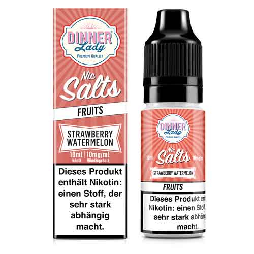 Dinner Lady Liquid Fruits Strawberry Watermelon Nic Salt 10ml 10mg Dinner Lady Liquid Fruits Strawberry Watermelon Nic Salt 10ml 10mg