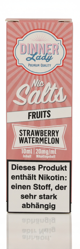 Dinner Lady Liquid Strawberry Watermelon Nic Salt 10ml 20mg