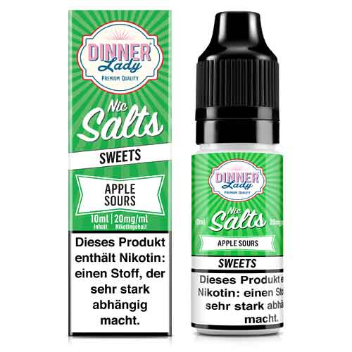 Dinner Lady Liquid Sweets Apple Sours Nic Salts 10ml 20mg Dinner Lady Liquid Sweets Apple Sours Nic Salts 10ml 20mg
