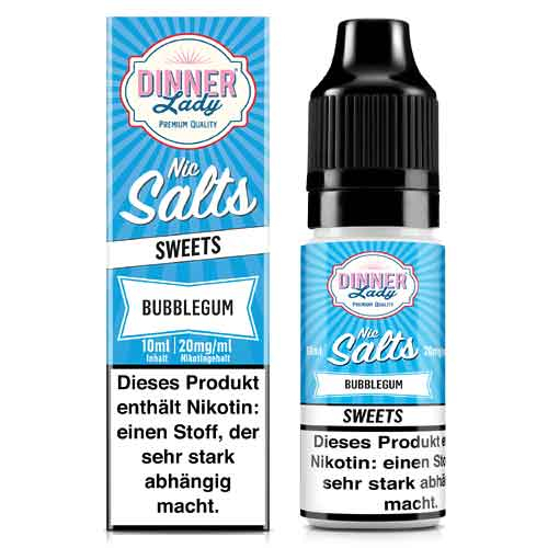Dinner Lady Liquid Sweets Bubblegum Nic Salts 10ml 20mg Dinner Lady Liquid Sweets Bubblegum Nic Salts 10ml 20mg