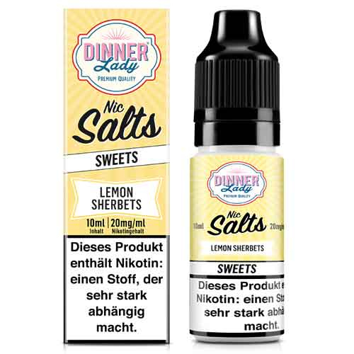 Dinner Lady Liquid Sweets Lemon Sherbets Nic Salts 10ml 20mg Dinner Lady Liquid Sweets Lemon Sherbets Nic Salts 10ml 20mg