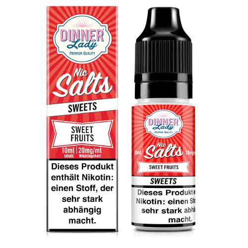 Dinner Lady Liquid Sweets Sweet Fruit Nic Salts 10ml 20mg Dinner Lady Liquid Sweets Sweet Fruit Nic Salts 10ml 20mg
