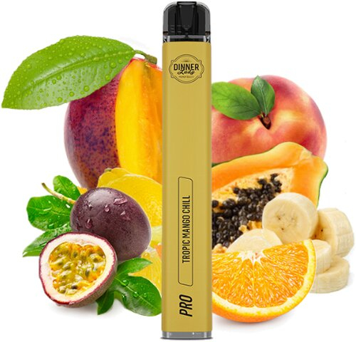 Dinner Lady Vape Pen Pro Tropic Mango Chill Einweg E-Zigarette 20mg Dinner Lady Vape Pen Pro Tropic Mango Chill Einweg E-Zigarette 20mg