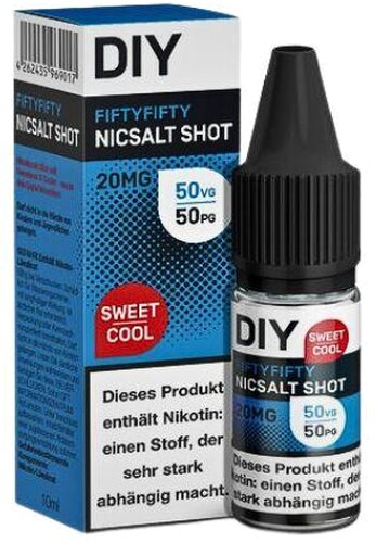 DIY Nikotinsalz Shot Sweet Cool Fiftyfifty 20mg DIY Nikotinsalz Shot Sweet Cool Fiftyfifty 20mg
