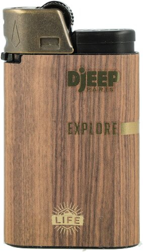 Djeep Explore Feuerzeug Holzoptik Hellbraun Djeep Explore Feuerzeug Holzoptik Hellbraun