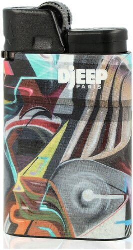 Djeep Paris Feuerzeug Graffiti Bunt abstrakte Kunst