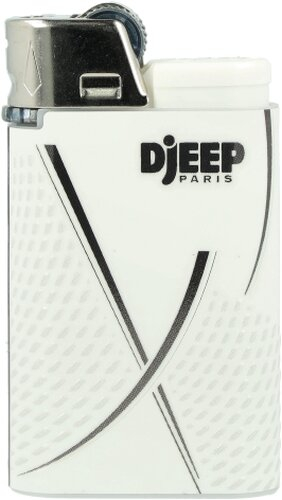 Djeep World X White Nr.2 Feuerzeug Weiß, Dunkelgrau Djeep World X White Nr.2 Feuerzeug Weiß, Dunkelgrau