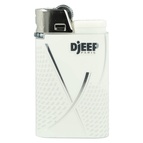 Djeep World X White Nr.3 Feuerzeug Weiß, Silber Djeep World X White Nr.3 Feuerzeug Weiß, Silber
