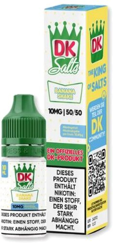 DK Salts Nikotinsalz Liquid Banana Shake 10mg