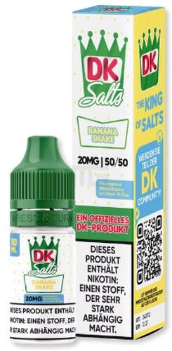 DK Salts Nikotinsalz Liquid Banana Shake 20mg