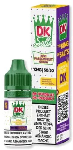 DK Salts Nikotinsalz Liquid Kiwi Passionfruit Guava 10mg