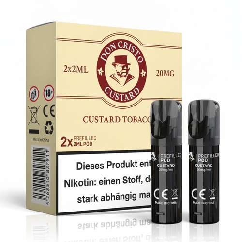 Don Cristo Custard Tobacco Prefilled Pod 20mg 2x2ml