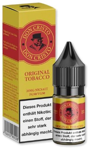 Don Cristo Original Tobacco Nikotinsalz Liquid 20mg