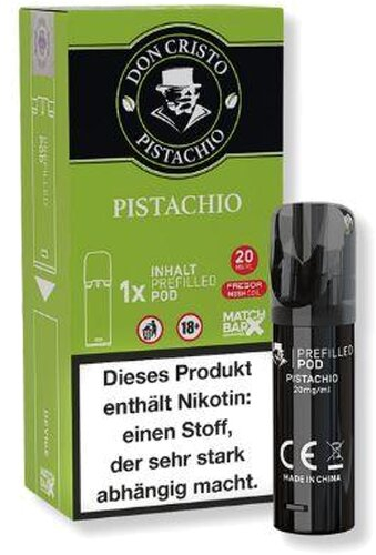 Don Cristo Pistachio Prefilled Pod 20mg Don Cristo Pistachio Prefilled Pod 20mg