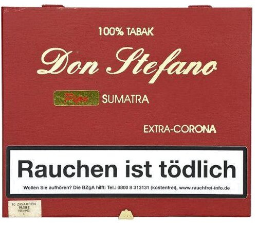 Don Stefano Extra-Corona  Pipe Sumatra Zigarren 10 Stk.