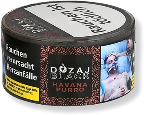 DOZAJ BLACK HAVANA PURRO Wasserpfeifentabak 25g