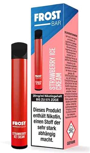 Dr. Frost Bar 600 Einweg E-Zigarette Strawberry Ice Cream 20mg