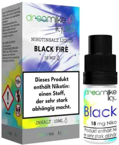 Dreamlike Nikotinsalz Liquid Black Fire 18mg Dreamlike Nikotinsalz Liquid Black Fire 18mg