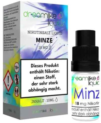 Dreamlike Nikotinsalz Liquid Minze 18mg Dreamlike Nikotinsalz Liquid Minze 18mg