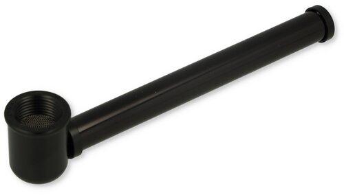 Dreamliner Kräuterpfeife Glas/Metall Schwarz Travelkit