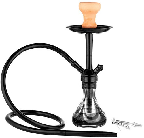 Dreamliner Shisha 1er, 42cm, schwarz-transparent, Silikonschlauch Dreamliner Shisha 1er, 42cm, schwarz-transparent, Silikonschlauch
