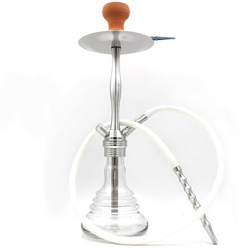 Dreamliner Shisha 1er, 56cm transp./Säule silber Dreamliner Shisha 1er, 56cm transp./Säule silber
