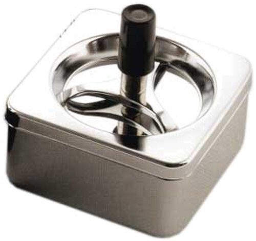Dreh-Ascher Chrom Eckig 8,5 cm Dreh-Ascher Chrom Eckig 8,5 cm