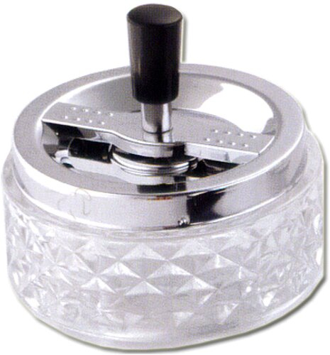 Dreh-Ascher Chrom Glasunterteil 10,5 cm Dreh-Ascher Chrom Glasunterteil 10,5 cm
