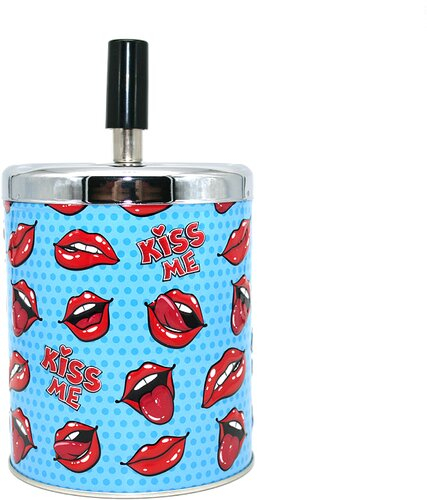 Drehascher Motiv Kiss me blau