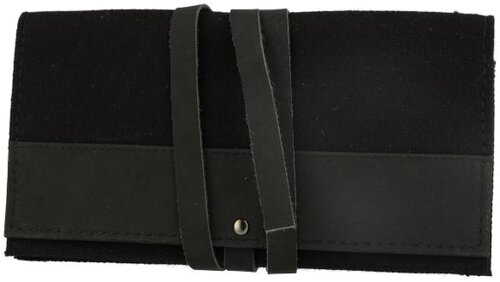 Drehertasche Canvas/Leder Schwarz für 100er Papier