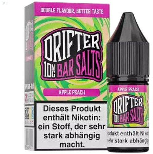 Drifter Bar Salts Nikotinsalzliquid Apple Peach 10mg Drifter Bar Salts Nikotinsalzliquid Apple Peach 10mg