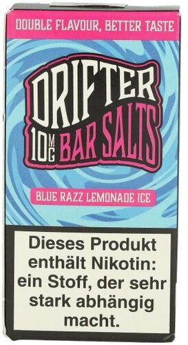Drifter Bar Salts Nikotinsalzliquid Blue Razz Lemonade Ice 10mg Drifter Bar Salts Nikotinsalzliquid Blue Razz Lemonade Ice 10mg