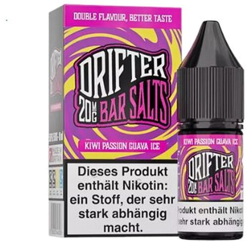 Drifter Bar Salts Nikotinsalzliquid Kiwi Passion Guava Ice 20mg Drifter Bar Salts Nikotinsalzliquid Kiwi Passion Guava Ice 20mg