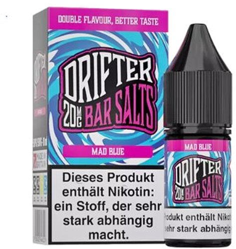 Drifter Bar Salts Nikotinsalzliquid Mad Blue 20mg Drifter Bar Salts Nikotinsalzliquid Mad Blue 20mg