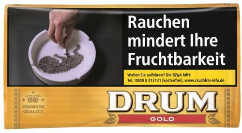 Drum Tabak Gold 30g Päckchen Zigarettentabak 