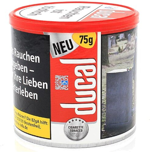Ducal Rot Zigaretten Tabak Dose Inhalt 75g Ducal Rot Zigaretten Tabak Dose Inhalt 75g