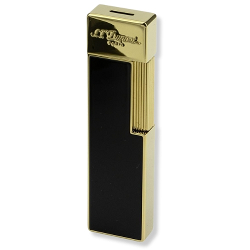 Dupont Feuerzeug Twiggy Jetflame 030002 Schwarz Lack/Gold Dupont Feuerzeug Twiggy Jetflame 030002 Schwarz Lack/Gold