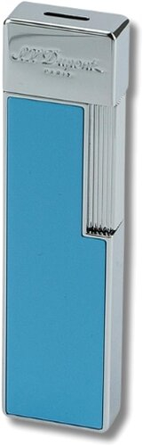Dupont Feuerzeug Twiggy Jetflame 030007 Hellblau Lack/Chrom Dupont Feuerzeug Twiggy Jetflame 030007 Hellblau Lack/Chrom