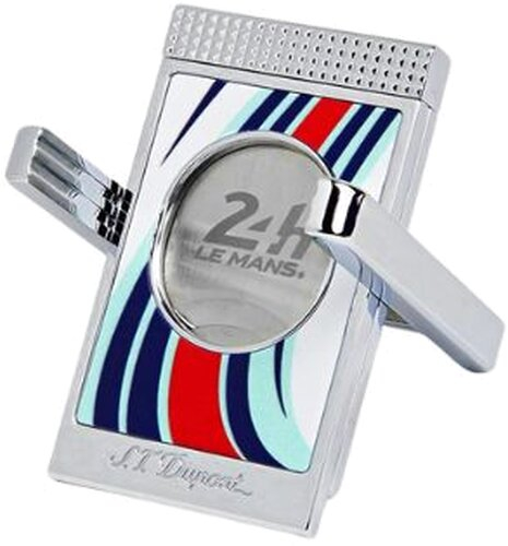 Dupont Zigarrenabschneider Stand weiß/blau/rot chrome 003488 Dupont Zigarrenabschneider Stand weiß/blau/rot chrome 003488